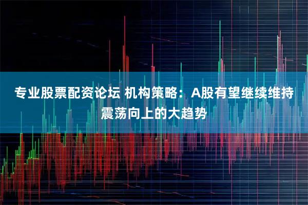 专业股票配资论坛 机构策略：A股有望继续维持震荡向上的大趋势